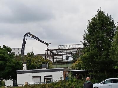 Hafen: Abriss der Knauff-Hallen 2021 (c) Schwinn